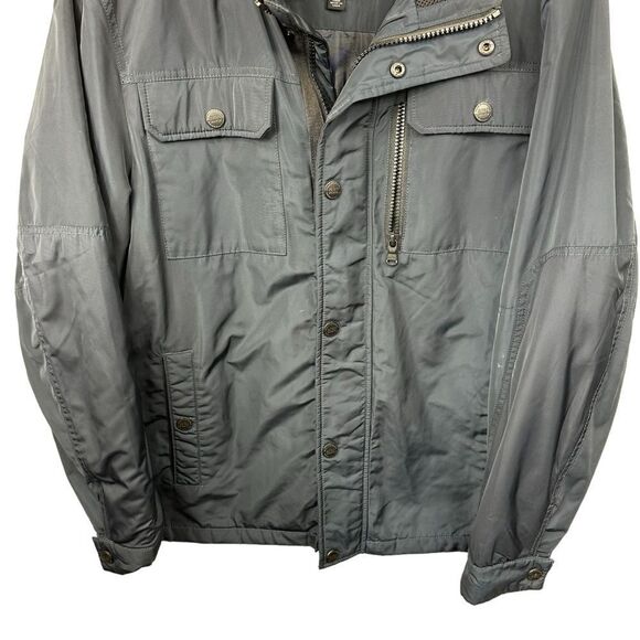 Buffalo by David Bitton Nylon Quilted Utility Jacket in Navy Blue, Large - Picture 4 of 13